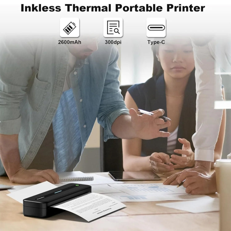 Phomemo M832 300dpi Wireless Thermal Portable Printer, Size: A4 Version(Purple) - Printer by Phomemo | Online Shopping South Africa | PMC Jewellery | Buy Now Pay Later Mobicred