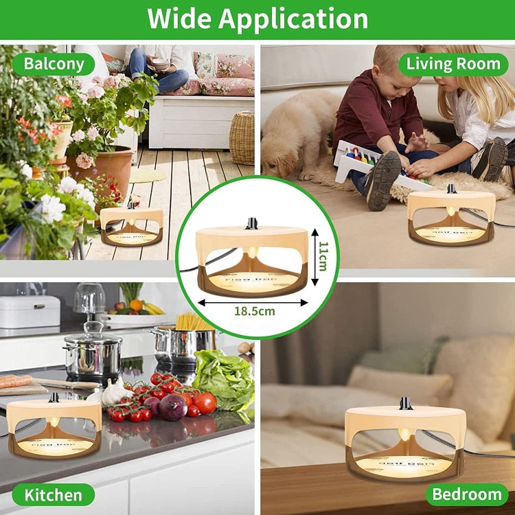 2pcs SK111 Pet Household Flea Lamp Flea Sticky Trapper Flea Capture Device(UK Plug) - Traps by PMC TechLife | Online Shopping South Africa | PMC TechLife | Buy Now Pay Later Mobicred