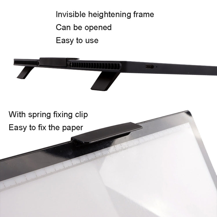 A4-D28B Rechargeable Copy Desk Drawing Board, Specification: With Charging Line+UK Plug Adapter -  by PMC TechLife | Online Shopping South Africa | PMC TechLife | Buy Now Pay Later Mobicred