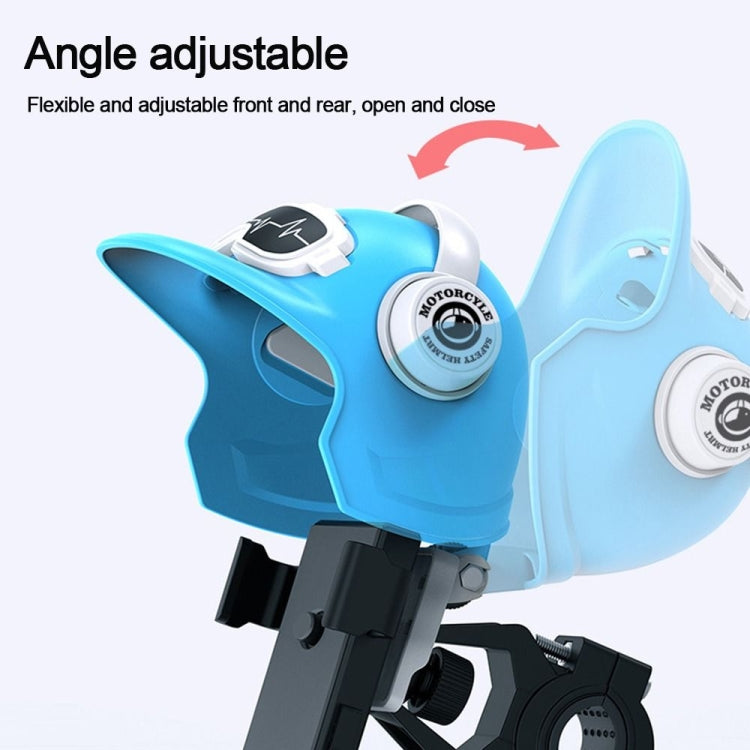 Small Helmet Sunscreen Phone Stand Bracket Motorcycle Mobile Phone Holder,Spec: White Helmet - free shipping - PMC TechLife - Order now!