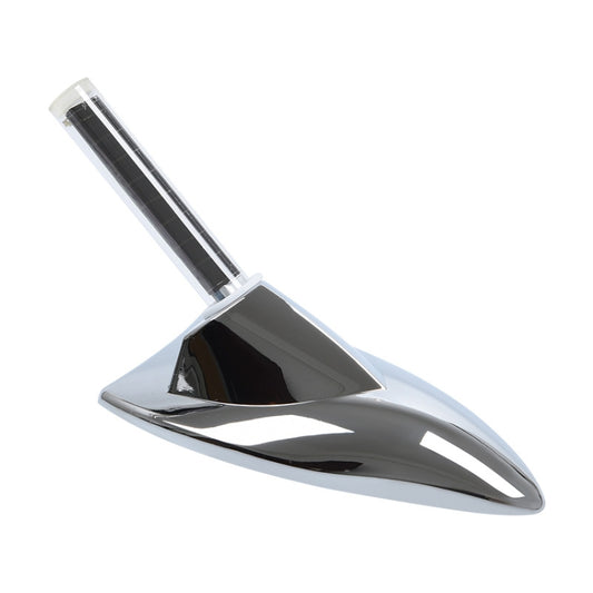 Car Solar Shark Fin With Antenna LED Warning Light, Specification: Silver - Warning Lights by PMC Jewellery | Online Shopping South Africa | PMC Jewellery | Buy Now Pay Later Mobicred