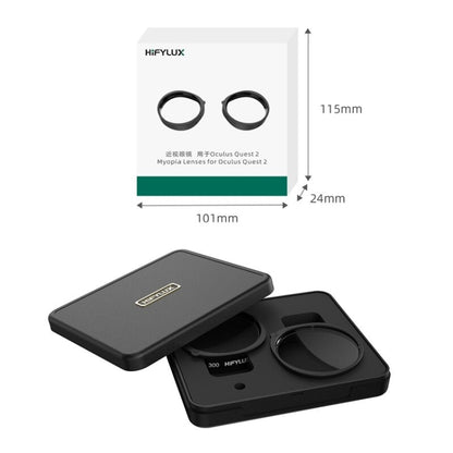 For Oculus Quest 2 Hifylux Q2-QF11 1pair Myopia Lens Frame Aspheric Resin VR Glasses Accessories(400 Degrees) - VR Accessories by Hifylux | Online Shopping South Africa | PMC Jewellery | Buy Now Pay Later Mobicred