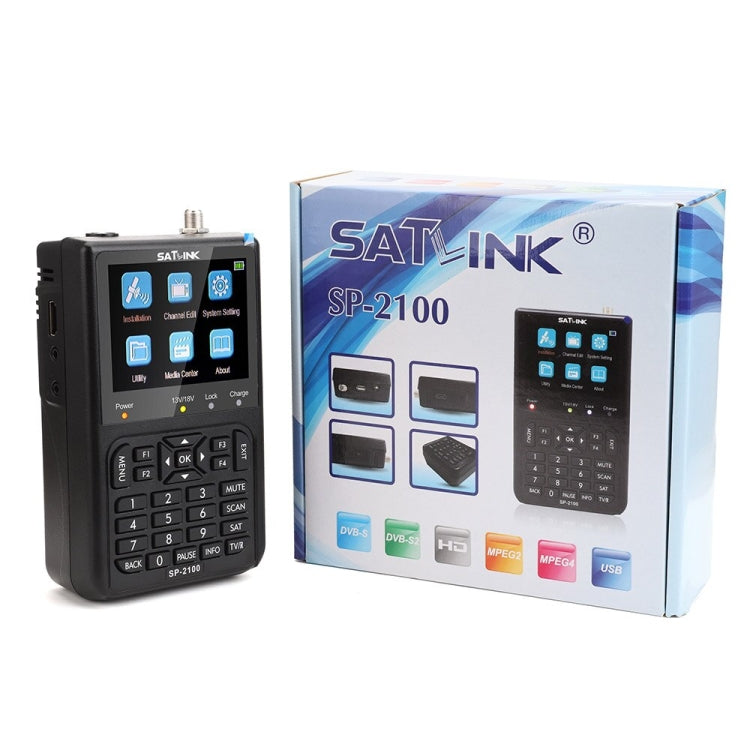 SATLINK SP-2100 HD Finder Meter Handheld Satellite Meter(EU Plug) - Satellite Finder by SATLINK | Online Shopping South Africa | PMC Jewellery | Buy Now Pay Later Mobicred