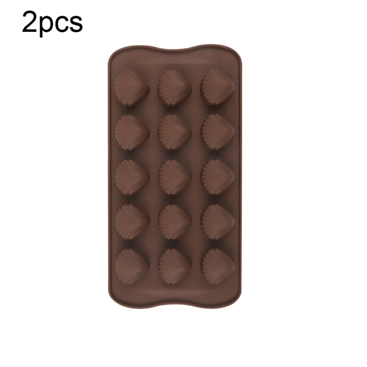 2pcs Silicone Chocolate Mold Jelly Christmas Candy Cake Mould, Style: Shell - Food Molds by PMC Jewellery | Online Shopping South Africa | PMC Jewellery