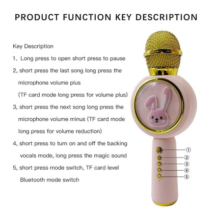 X6 Children Portable Bluetooth Light Microphone Audio All-in-One Machine(Milky White) - Microphone by PMC Jewellery | Online Shopping South Africa | PMC Jewellery | Buy Now Pay Later Mobicred