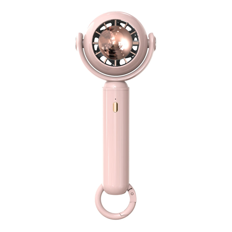 YL-005 Small Outdoor Handheld Fan with Carabiner Desktop Portable Mini Fan(Pink) - Electric Fans by PMC Jewellery | Online Shopping South Africa | PMC Jewellery | Buy Now Pay Later Mobicred