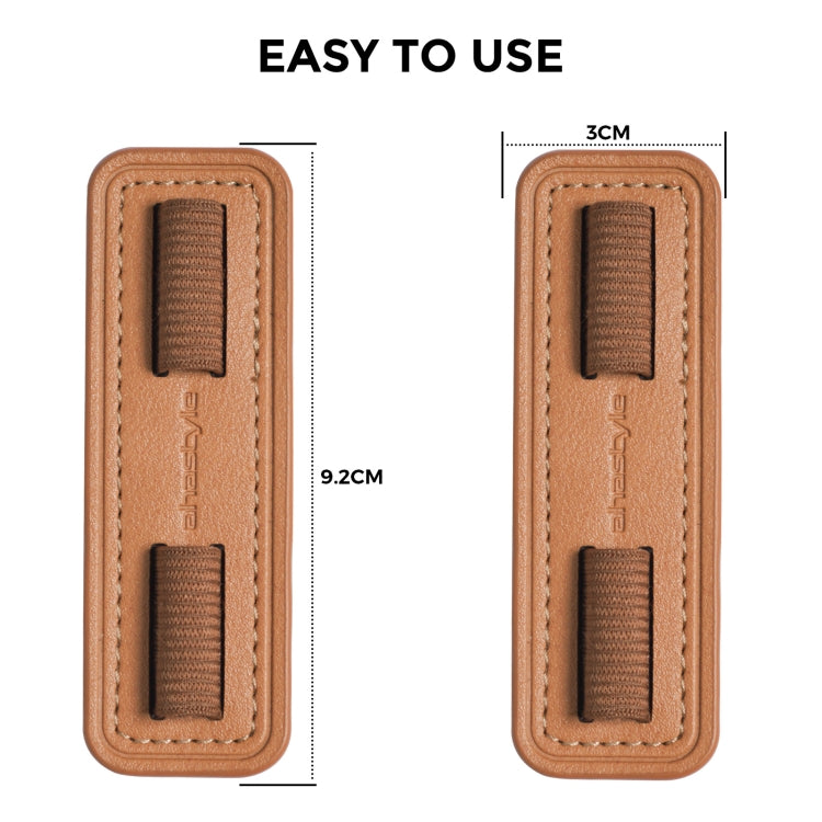 AhaStyle PT184 Adhesive PU Leather Pen Holder(Brown) - free shipping - PMC TechLife - Order now!