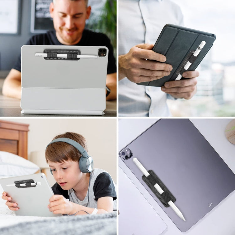 AhaStyle PT184 Adhesive PU Leather Pen Holder(Black) - free shipping - PMC TechLife - Order now!