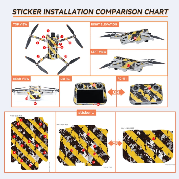 For DJI Mini 3 Pro Remote Control Body Sticker ,Spec: RC With Screen(Future Door) -  by RCSTQ | Online Shopping South Africa | PMC Jewellery | Buy Now Pay Later Mobicred