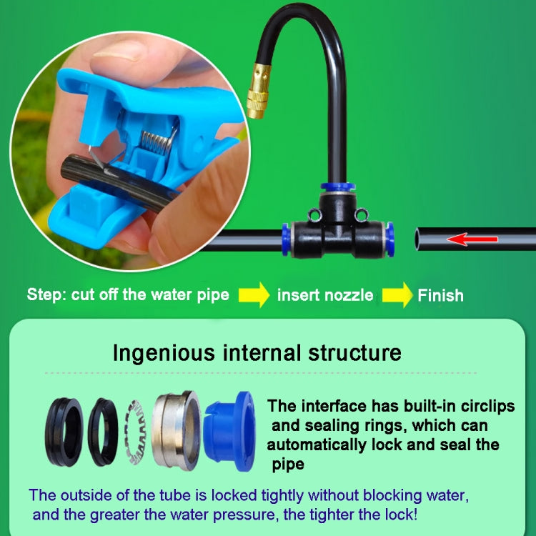 5m Kit Brass Misting Nozzles Bend Arbitrarily Atomized Sprayer Garden Irrigation - Watering & Irrigation by PMc TechLife | Online Shopping South Africa | PMc TechLife | Buy Now Pay Later Mobicred