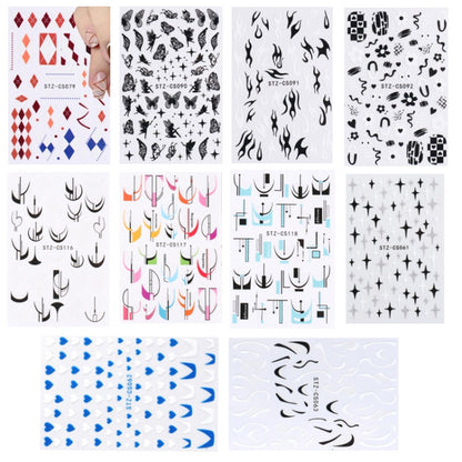 French Style Manicure Sticker Pop Stripe Line Nail Sticker(Stz-CS118) - Nail Stickers by PMC Jewellery | Online Shopping South Africa | PMC Jewellery | Buy Now Pay Later Mobicred