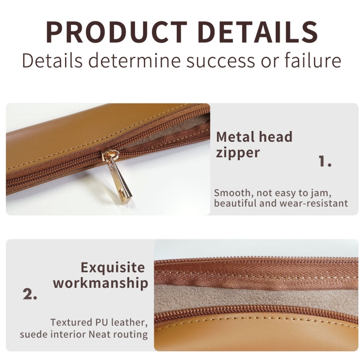 AhaStyle WG11 Leather Nib Pen Holder Pen Case Convenience Anti Lost Bag(Black) - Pen Holder by AhaStyle | Online Shopping South Africa | PMc TechLife | Buy Now Pay Later Mobicred