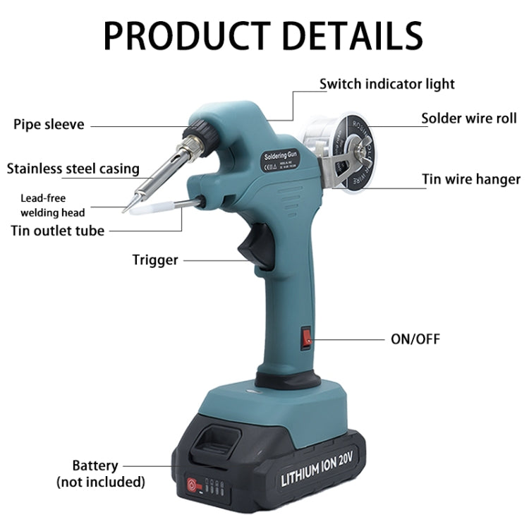 NL106CL DC 18~21V Cordless Soldering Iron Fast Welding Tools For Makita - Electric Soldering Iron by PMC Jewellery | Online Shopping South Africa | PMC Jewellery | Buy Now Pay Later Mobicred