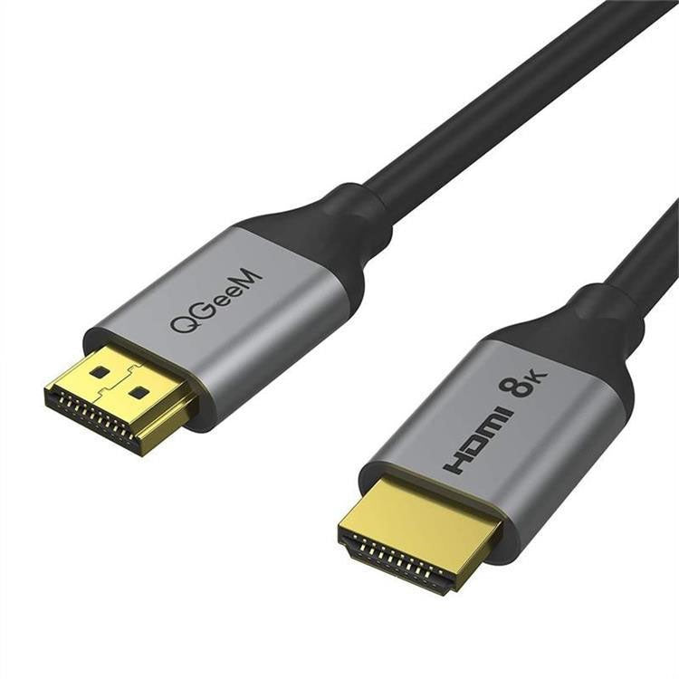 QGeeM QG-AV17 HDMI To HDMI Connection Cable Support 8K&60Hz 1m Length - Cable by QGeeM | Online Shopping South Africa | PMC TechLife | Buy Now Pay Later Mobicred