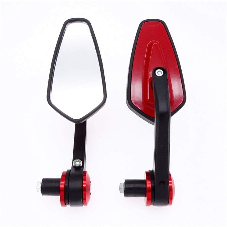 Motorcycle Handle All Aluminum Cherry Rearview Mirror(Red) - Side Mirrors by PMC Jewellery | Online Shopping South Africa | PMC Jewellery | Buy Now Pay Later Mobicred