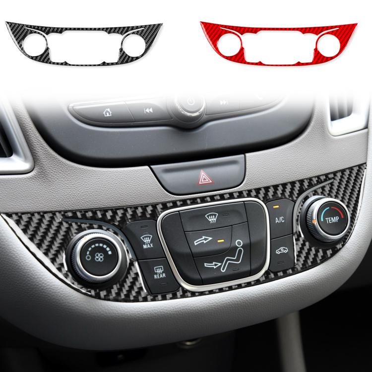 For Chevrolet Malibu 2016-2024 B Model Left-hand Drive Central Control Button Panel Sticker(Red) - Car Interior Mouldings by PMc TechLife | Online Shopping South Africa | PMc TechLife | Buy Now Pay Later Mobicred
