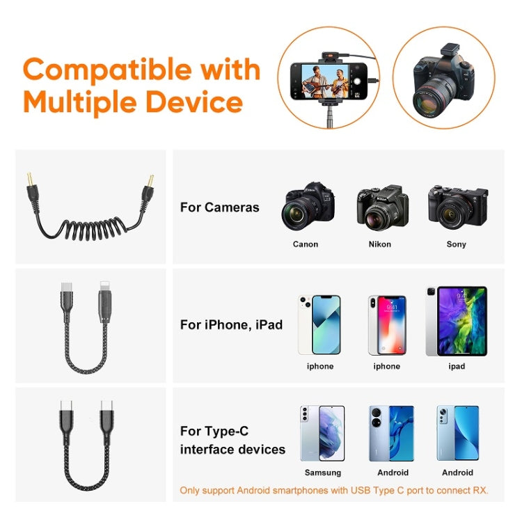 APEXEL APL-MIC009 One For Two Outdoor Live Noise Canceling Microphone(Black) - free shipping - PMC TechLife - Order now!