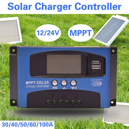 YCX-003 30-100A Solar Charging Controller with LED Screen & Dual USB Port Smart MPPT Charger, Model: 12/24V 40A - Others by PMC Jewellery | Online Shopping South Africa | PMC Jewellery | Buy Now Pay Later Mobicred