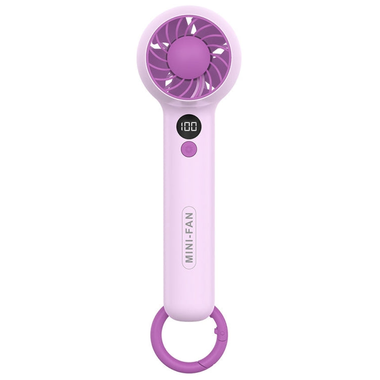 F2302 Handheld Portable Mini USB Office Student Fan with Hook(Purple) - free shipping - PMC Jewellery - Order now!