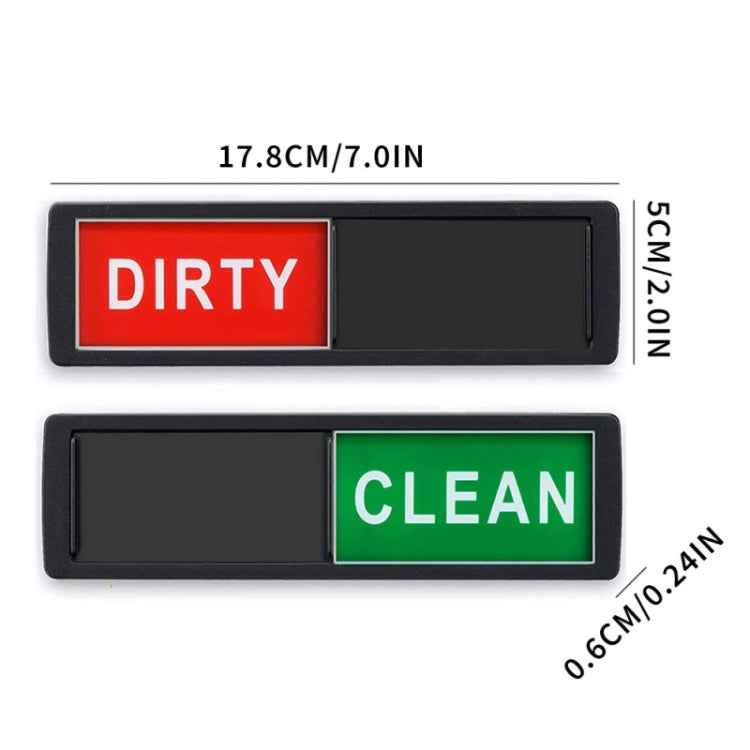 Dishwasher Magnet Clean Dirty Sign Double-Sided Refrigerator Magnet(Black Wood Grain) - Dish Washers & Accessories by PMc TechLife | Online Shopping South Africa | PMc TechLife | Buy Now Pay Later Mobicred