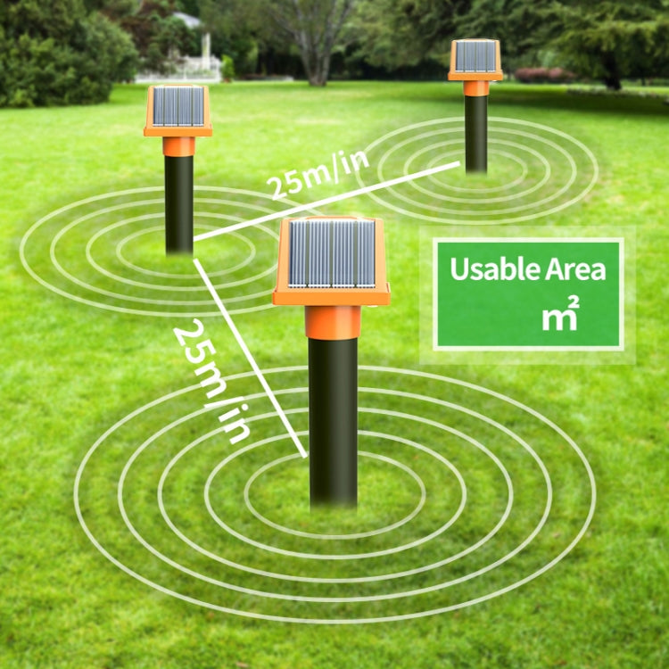 SJZ057 Outdoor IP66 Waterproof Solar Ultrasonic Rat Repeller Orchard Ultrasonic Animal Repeller(Orange) - Outdoor Insect Repellent by PMC Jewellery | Online Shopping South Africa | PMC Jewellery | Buy Now Pay Later Mobicred