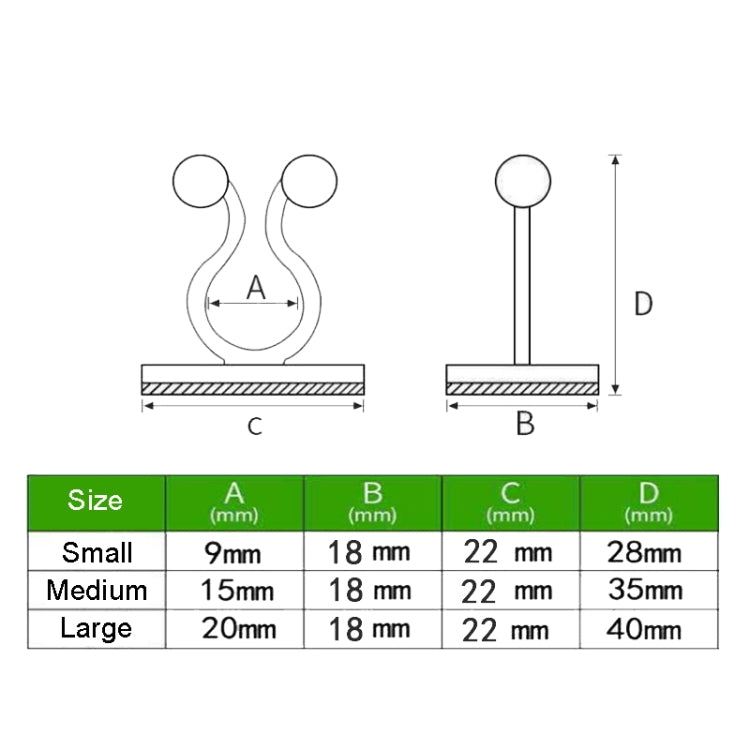 Medium 50pcs Plant Climbing Wall Buckle Vine Traceless Plant Fixer Self-Adhesive Hooks(Green) - Plant Support & Care by PMC TechLife | Online Shopping South Africa | PMC TechLife