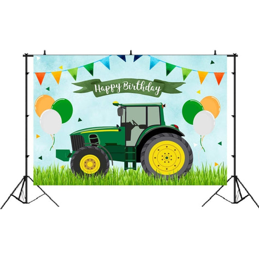 210x150cm Tractor Theme Birthday Backdrop Boy Farm Happy Birthday Background Party Decorations - Birthday Party by PMC Jewellery | Online Shopping South Africa | PMC Jewellery