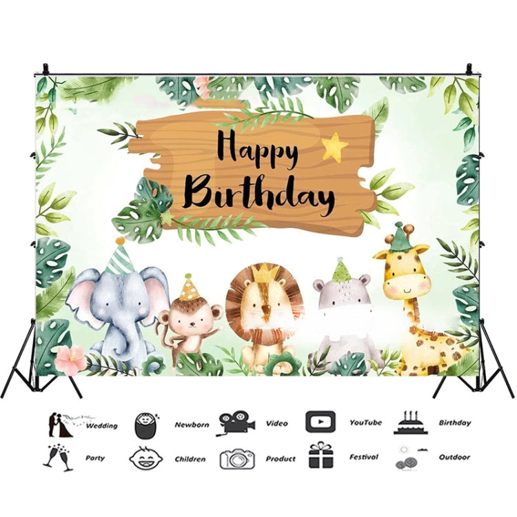 210x150cm Animal Kids Birthday Party Backdrop Cloth Tapestry Decoration Backdrop Banner Cloth - Birthday Party by PMC Jewellery | Online Shopping South Africa | PMC Jewellery