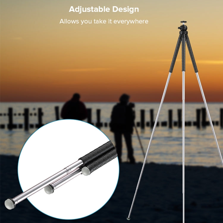 APEXEL APL-JJ09 Mobile Selfie Live Streaming Portable Stretch Telephoto Tripod(Black) - Stand by APEXEL | Online Shopping South Africa | PMC TechLife | Buy Now Pay Later Mobicred