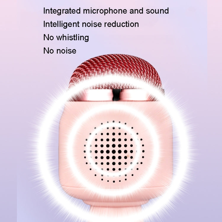 Children Wireless Microphone Bluetooth Phone Singing Microphone(Pink) - Microphone by PMC Jewellery | Online Shopping South Africa | PMC Jewellery | Buy Now Pay Later Mobicred