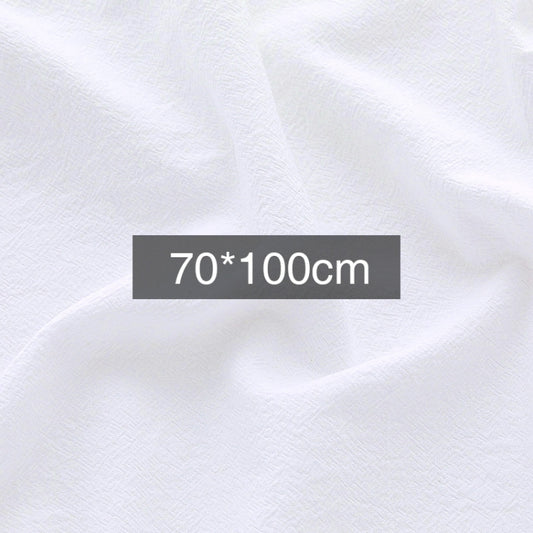 70 x 100cm Encrypted Texture Cotton Photography Background Cloth(White) - Solid Color by PMC Jewellery | Online Shopping South Africa | PMC Jewellery | Buy Now Pay Later Mobicred