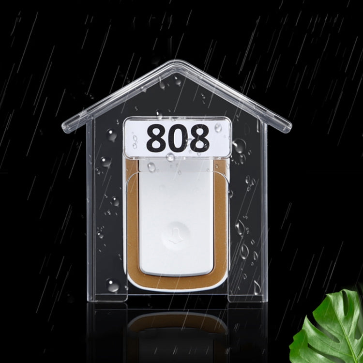 Wireless Doorbell Waterproof Cover Outdoor Doorbell Transparent Rain Protection Case(E30) - Other Device by PMC Jewellery | Online Shopping South Africa | PMC Jewellery