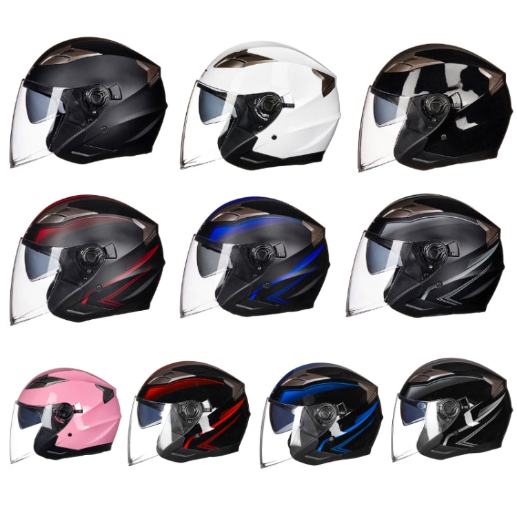 GXT 708 Electric Vehicle Dual Lens Helmet Four Seasons Safety Helmet, Size: M(Matt Black Gray) - Helmets by GXT | Online Shopping South Africa | PMC Jewellery | Buy Now Pay Later Mobicred