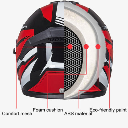 GXT Electric Vehicle Four Seasons Sun Protection & Windshield Double Lens Helmet, Size: XL(Bright Black) - Helmets by GXT | Online Shopping South Africa | PMC Jewellery | Buy Now Pay Later Mobicred