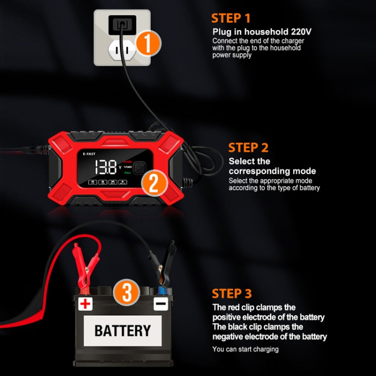 E-FAST 12V Motorcycle Car Battery Emergency Start Charger(AU Plug) - Power Bank by E-FAST | Online Shopping South Africa | PMC Jewellery