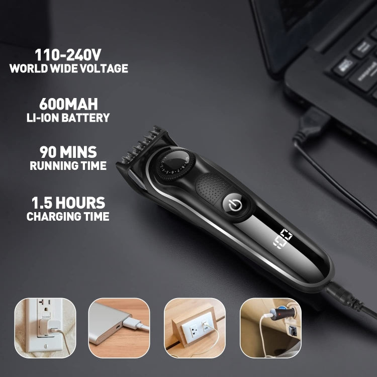 5 In 1 Men Multi-functional Haircut Carving Electric Shaver Reciprocating Shaver Set With Storage Bag - free shipping - PMC TechLife - Order now!