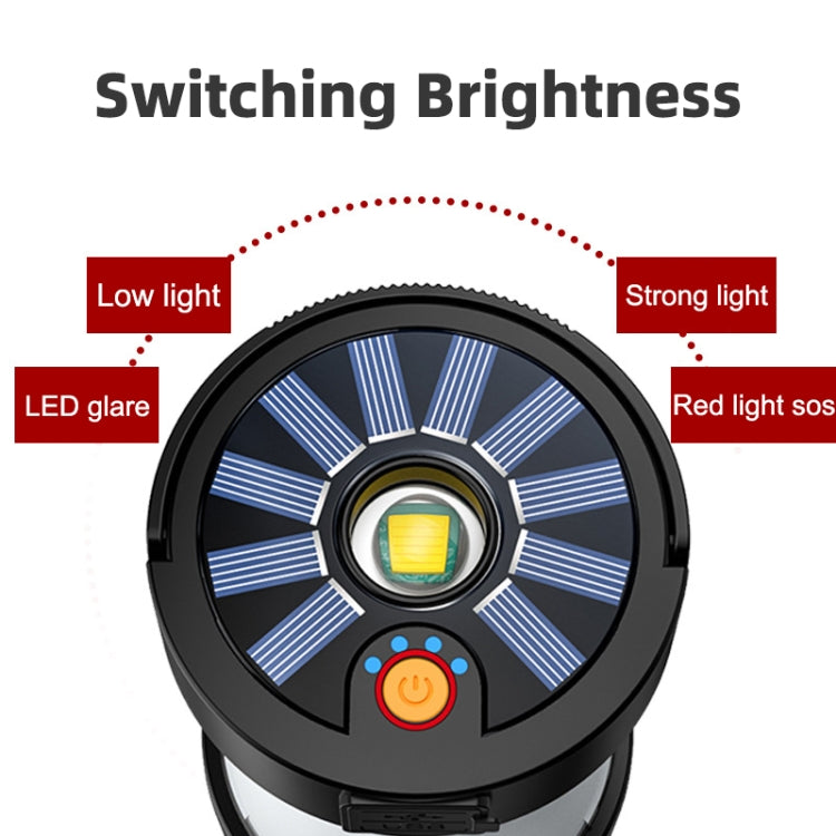 Camping Lantern Outdoor Solar Emergency Lights Multifunctional Tent Light(Black) - Camping Lighting by PMc TechLife | Online Shopping South Africa | PMc TechLife | Buy Now Pay Later Mobicred