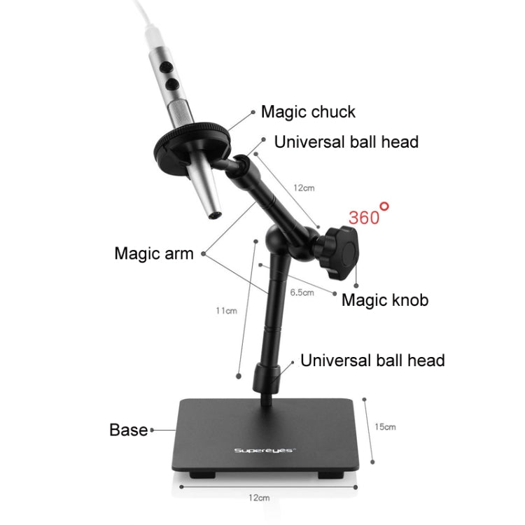 5 Million Digital Electron Microscope Magnifying Dermatoscope, Specification: B008+Z04 Universal Bracket - Digital Microscope by PMC Jewellery | Online Shopping South Africa | PMC Jewellery | Buy Now Pay Later Mobicred