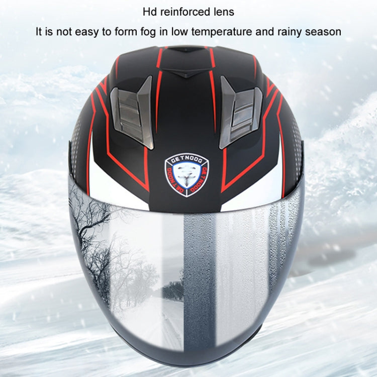 KUQIBAO Motorcycle Smart Bluetooth Sun Protection Double Lens Safety Helmet, Size: XXL(Matte Black) - Helmets by KUQIBAO | Online Shopping South Africa | PMC Jewellery | Buy Now Pay Later Mobicred