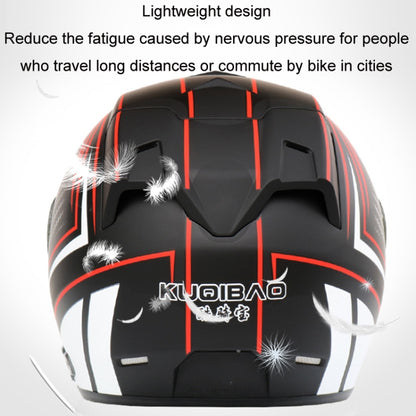 KUQIBAO Motorcycle Smart Bluetooth Sun Protection Double Lens Safety Helmet, Size: XXL(White Phantom Fiber) - Helmets by KUQIBAO | Online Shopping South Africa | PMC Jewellery | Buy Now Pay Later Mobicred