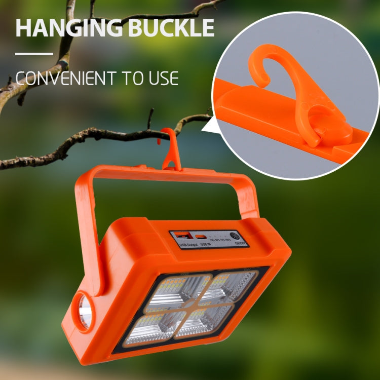 Solar Flood Light Portable Flashlight Emergency Work Light(Blue) - Floodlights by PMC Jewellery | Online Shopping South Africa | PMC Jewellery