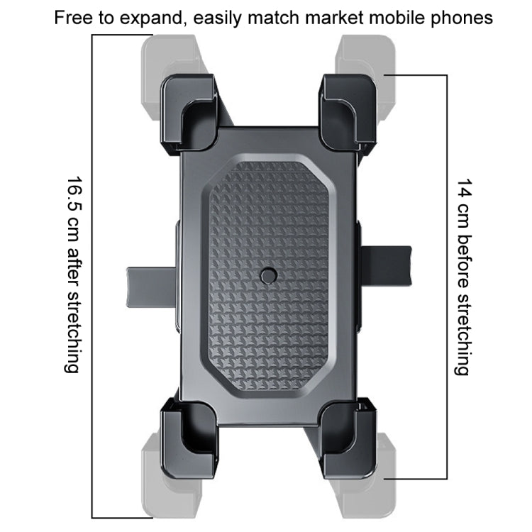 Shockproof Motorcycle Mobile Phone Holder Outdoor Bike Navigation Holder, Model: Handlebars - Holder by PMC Jewellery | Online Shopping South Africa | PMC Jewellery | Buy Now Pay Later Mobicred