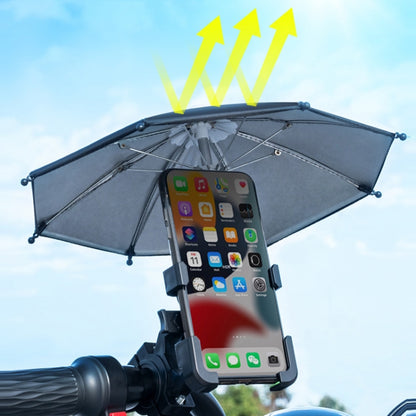 Motorcycle Waterproof Sunshade Umbrella Mobile Phone Navigation Bracket(Rearview Mirror) - Holder by PMC Jewellery | Online Shopping South Africa | PMC Jewellery | Buy Now Pay Later Mobicred