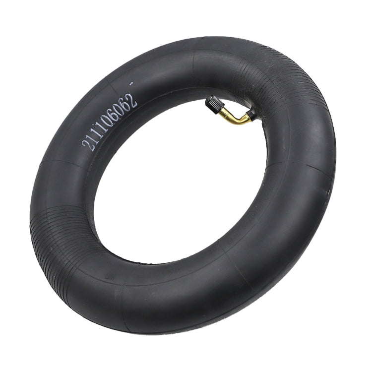 10 x 2.5/2.75 Electric Scooter 45 Degree Valve Thickened Inner Tube(Yellow Stripes) - Accessories & Parts by PMC Jewellery | Online Shopping South Africa | PMC Jewellery