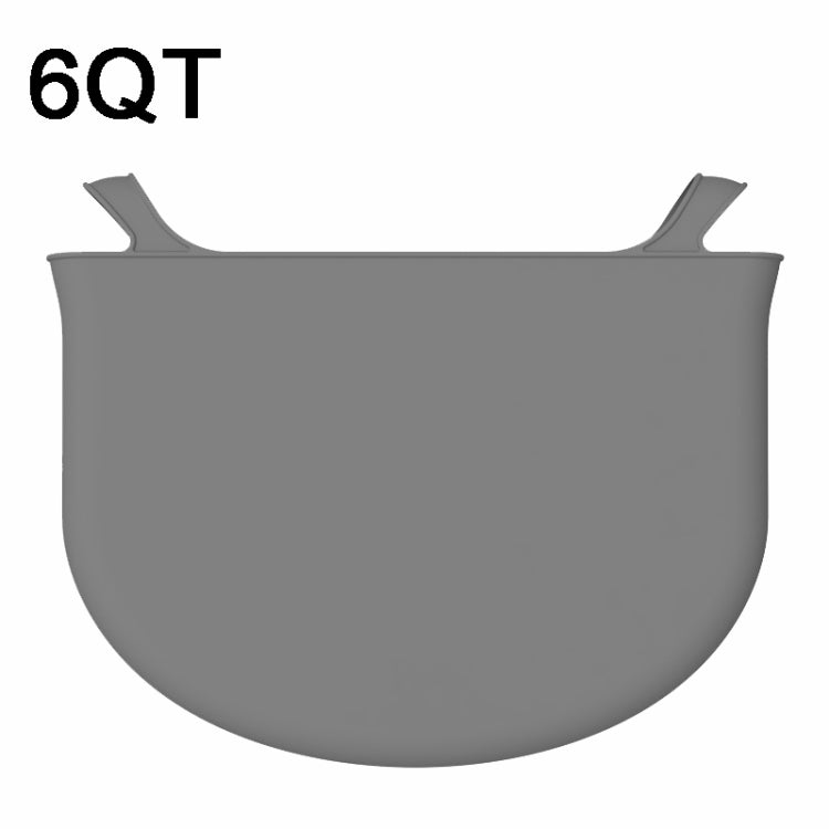 6QT Silicone Slow Cooke Liners Reusable Leakproof Crock Pot Liners(Gray) - Kitchen Machine Accessories & Parts by PMC TechLife | Online Shopping South Africa | PMC TechLife