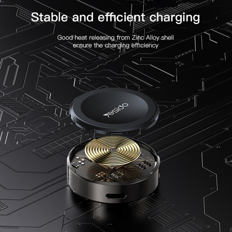 Yesido DS18 For Apple Watch Zinc Alloy Watch Charger Mini Strong Magnetic Wireless Charging(Black) - Charger / Holder by Yesido | Online Shopping South Africa | PMC Jewellery | Buy Now Pay Later Mobicred