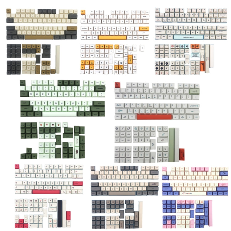 Plastic 128 Keys Sublimation Mechanical Keyboard PBT Keycaps - free shipping - PMC Jewellery - Order now!