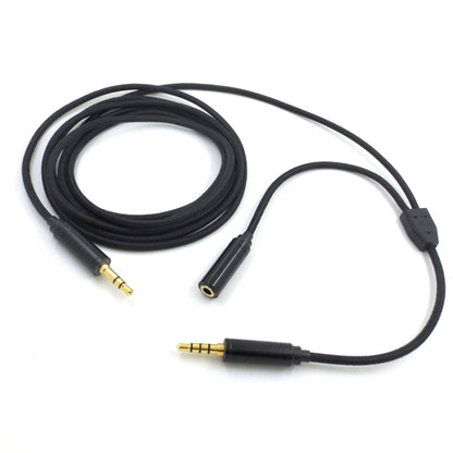 3.5mm Voice Party Live Recording Audio Cable Mobile Game Projection Computer Chat Link Cable(Black) - Headset Accessories by PMC Jewellery | Online Shopping South Africa | PMC Jewellery