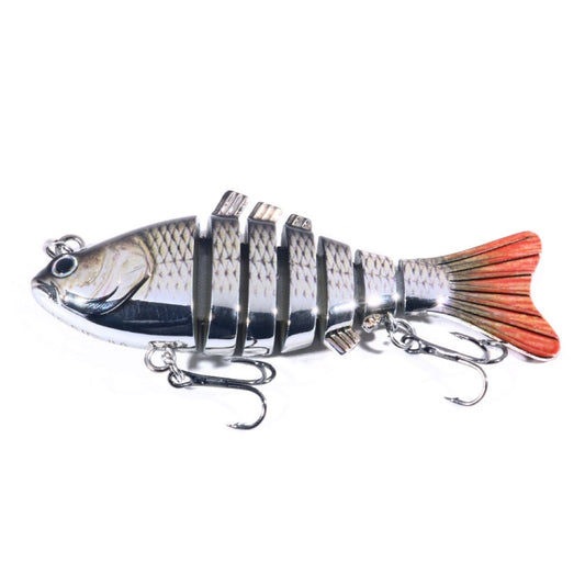 HENGJIA 10cm 24g Bionic Multi-Section Fish Bait Plastic Electroplating Fake Bait(6) - Fishing Lures by HENGJIA | Online Shopping South Africa | PMC Jewellery | Buy Now Pay Later Mobicred