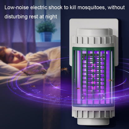 LED-UV Purple Light Wave Electric Shock Mosquito Killer Lamp Mini Plug-In Mosquito Repellent, CN Plug(Green) - Repellents by PMC Jewellery | Online Shopping South Africa | PMC Jewellery | Buy Now Pay Later Mobicred